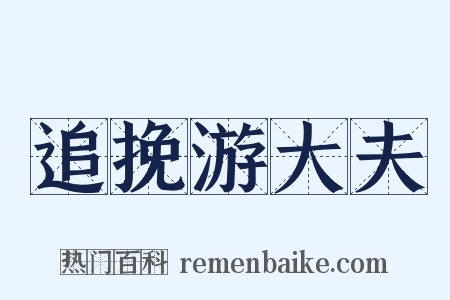 追挽游大夫是什么意思的图片